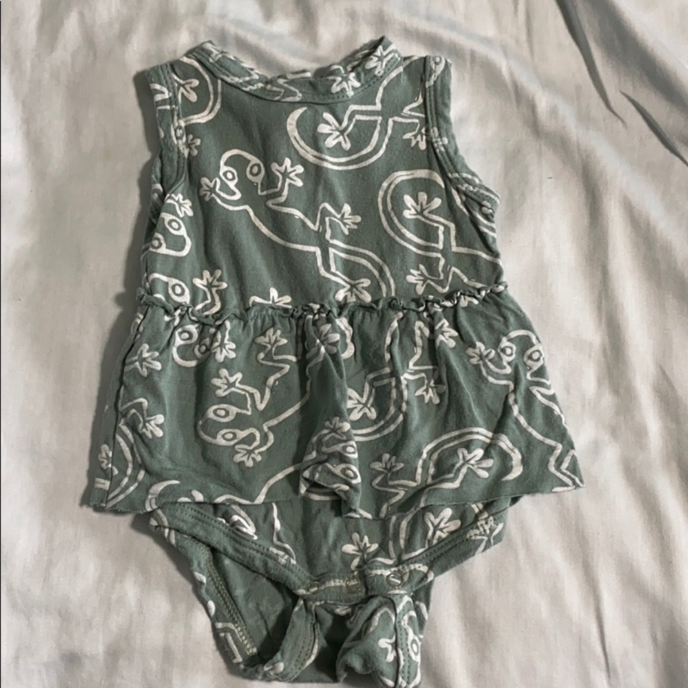 Sleeveless skirted bodysuit